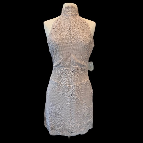 FREE PEOPLE Harper High Neck Halter Lace Dress NWT - Picture 4 of 12